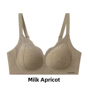 Miiow | Wireless Seamless Bra Womens Anti-Large Breast Projection Top Lift Reduction Side Effect No Steel Ring V-Neck Underwear