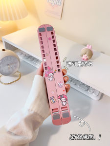 Pink Aluminum Alloy Laptop Stand Heat Dissipation Height Increasing Vertical Adjustable Lifting Foldable Portable Desktop Support Hanging Bracket Base Gaming Notebook Tablet Holder Shelf