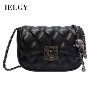 IELGY Ladies Diamond Embroidery Thread Bag Retro Popular Chain Cross-body Square Bag