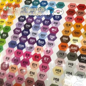 YUGUANG | Full Color Range Sticker 221 Colors DIY Material Kit