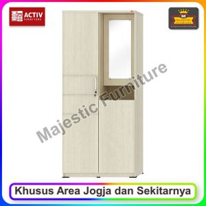 Lemari Pakaian 2 Pintu Cermin - Activ Spin LPM 231 - Jogja