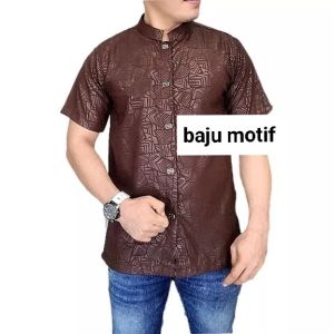 baju Koko formal lengan pendek kemeja busana muslim koko sultan