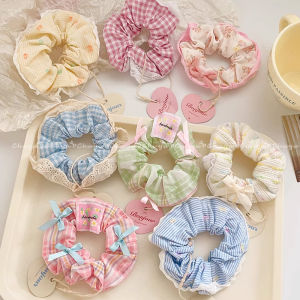 ที่คาดผมลูกไม้สไตล์หวานสําหรับเด็กผู้หญิงความยืดหยุ่นสูงน่ารักสไตล์เกาหลีเครื่องประดับผมหยิกกับแบรนด์ Chuyu อบสด