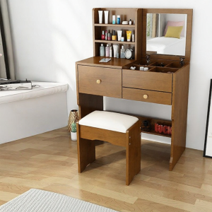 Compact Flap Design Makeup Dressing Table