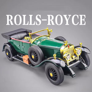 1:24 Rolls Royce Phantom 500K Toy Model Cars Wheels Turned Doors Opened Miniature Vintage Car Pull Back Vehicle Boys Xmas Gifts