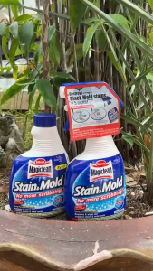 แพ็คคู่ (รีฟิล+สเปรย์) Magiclean Stain&Mold สเปรย์ขจัดคราบและเชื้อรา ขนาด 400ml.+400ml.