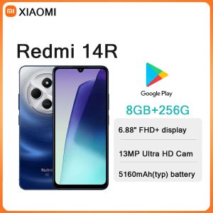 Redmi | Redmi 14R 6.88" 120Hz Screen Android Phone 8GB+256GB 13MP Camera 5160mAh Big Battery Dual SIM 2026 New Arrival Mobile Phone