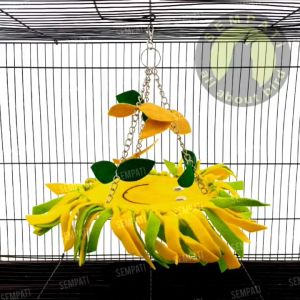 SEMPATI Trampolin Matahari Flanel Ayunan Mainan Tangkringan Burung Lovebird Parkit Falk Sugar Glider Hamster Sunconure TRMTH