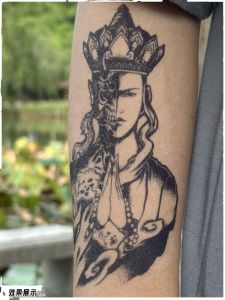 Waterproof Long-lasting Non-shiny High-End Feeling Tattoo Stickers for Men And Women Big Sage Buddha Devil Arm And Thigh Patterns