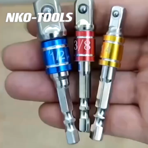 ชุดซ็อกเก็ตอะแดปเตอร์ 1/4นิ้ว 3/8นิ้ว 1/2นิ้ว  1/4 "x 65 มิลลิเมตรยาว 3/8" x 65 มิลลิเมตรยาว 1/2 "x 73 มิลลิเมตรยาว