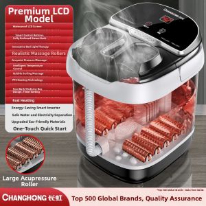 changhong | Changhong Automatic Electric Heated Massage Foot Bath Tub Home Use Deep Foot Bath Machine with Waterproof Cover And Timer