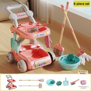 XIDIQI | Role Playing Cleaning Set Toy Broom Dustpan