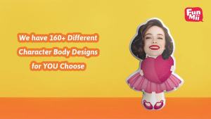 Custom Face Pillow Personalized Photo Stuffed Pillows 3D Printing Head Body Shaped Dog Pillow Plush Stuffed Pillow for Home Sofa Decor Funny Valentines Day Gifts for Couples Him Her Girlfriend