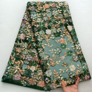 Vải Lưới Ren Thêu Hoa Cổ Điển Kiểu Pháp Chất Liệu Voan Cao Cấp Dùng Cho Váy Cưới Thêu Tay Polyester Thân Thiện Với Môi Trường