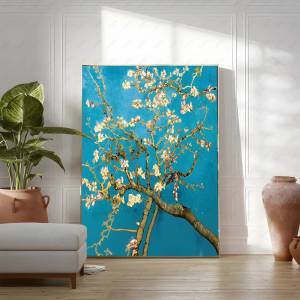 Bandai | Vincent van Gogh Paintings HD Print Almond Blossoms The Starry Night Sunflowers Poster Abstract Canvas Painting Wall Art Decor