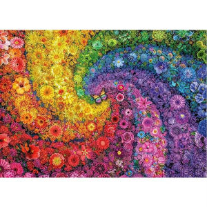 500 1000 1200 2000pcs Jigsaw Puzzle Colorful Flowers Floral Bouquet Vibrant Garden Scene For Adults Family Fun Brain Teaser Gift