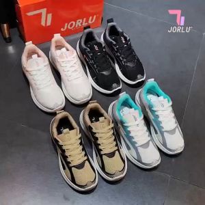 JORLU Sepatu Sneakers Wanita Sport Rajut Casual Shoes J002