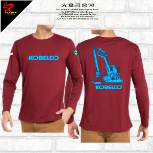 Kaos Operator Alat Berat KOBELCO Lengan Panjang