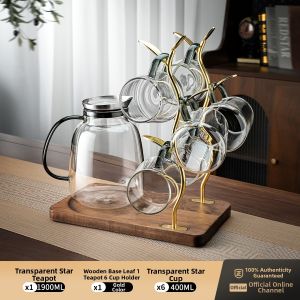 BOANG | High Borosilicate Glass Heat Resistant Large Capacity Cold Water Pitcher Set