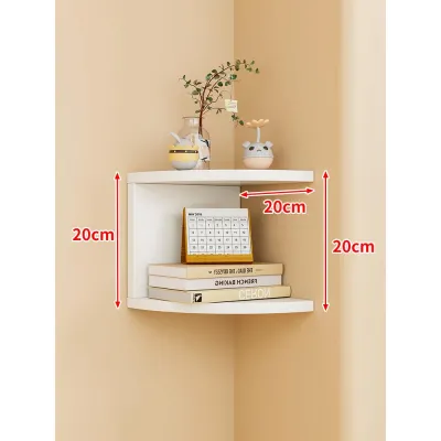 evesigar | Bedroom Corner Wall Mounted Storage Shelf Triangle