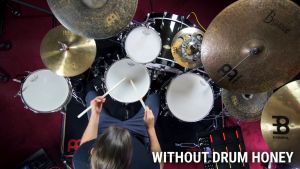 Meinl MDHA Drum Honey Assortment 12pcs Dampening Gel Pads Pack with Container Drum MoonGel Moon Gel Damper Pad