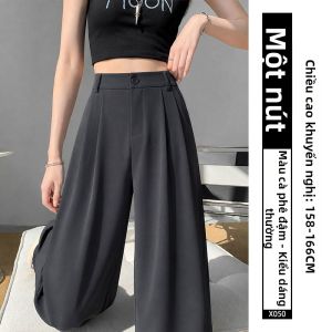 XIANYIJIAO | Quần Dài Mỏng Hè Cỡ Lớn Phối Tơ Lụa Đẹp