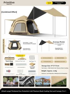 The Primitive | Portable Outdoor Waterproof Overnight Tent