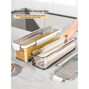 ZUNYI | Food-Grade Freshness Seal Long Rectangular Storage Container for Pasta and Noodles