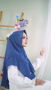 Khimar Zora Ceruty Babydoll Double Layer Linalivia