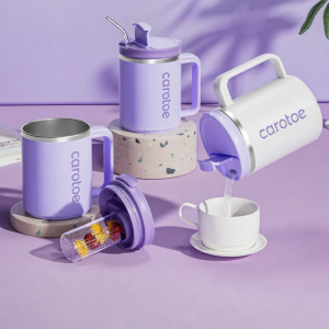 Insulated Mug for Tea and Coffee with Tea Strainer