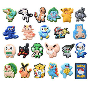 Potdemiel | 20-72Pcs Potdemiel Pokemon Series Shoe Charms For Clog SandalsShoe Decoration Accessories Shoe Pins Great Gift For Men Women