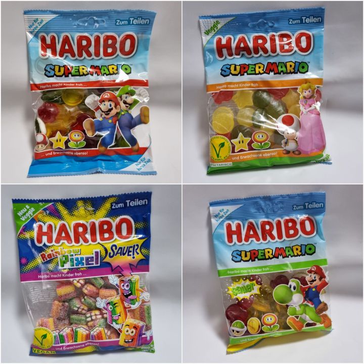 Haribo Gummy Jelly Special Edition - Super Mario | Pixel Sour | Fruit ...