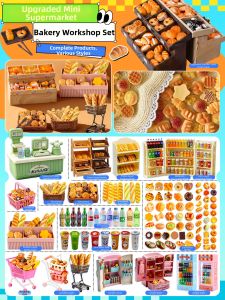 Mini Supermarket Toy for Children Diy Food Play Set