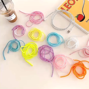 laser data cable protective rope protective sleeve 1.4m Colorful data cable protective cover