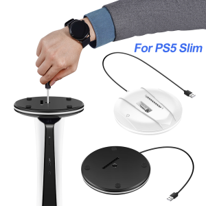 Cơ sở đứng chủ Non-Slip hiển thị chân đế cho ps5 Slim giao diện điều khiển đĩa và kỹ thuật số cho PlayStation 5 Slim giao diện điều khiển