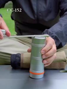 Campingmoon | CAMPINGMOON New Design Black Manual Coffee Grinder Outdoor Camping Italian Hand Brewed Coffee Grinder