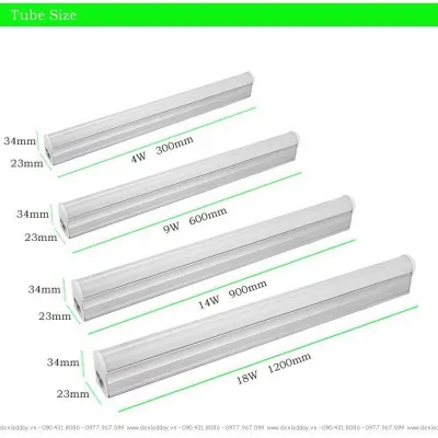 Bộ Tuýp Led liền máng T5 - 60cm 90cm 120cm ASIA