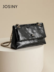 Fashionable Retro Diamond Grid Chain Underarm Bag for Women Commuter Bag Josiny 2025 New Style Medium Hardness Single Shoulder