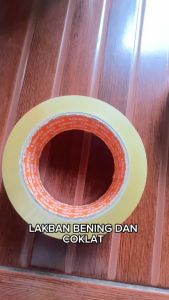 Lakban Bening 45 mm x 100 yard (90 meter) Lengket dan Tebal Original