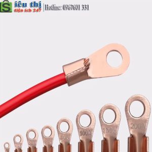 Combo 10 Đầu Cos Nối Dây Điện Chuyên Dụng Cho Xe Điện Xe Đạp Điện Bằng Đồng 20v (Đầucos)
