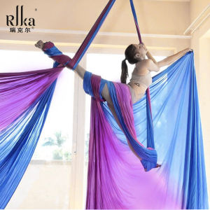 Competition Special 1.5 Wide Two-Color High-Altitude Yoga Aerial Yoga Hammock Silks and Satins Dance Gymnastics Sling Rope Micro-Elastic