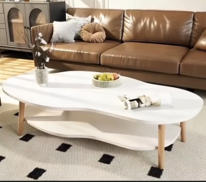 Double-layer table sofa side table coffee table movable bedroom/small apartment bedside table