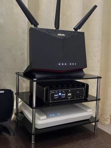 Acrylic Three-Layer Wireless Router ADSL Optical Modem IPTV Set-Top Box Cooling Rack Storage Rack Storage Box