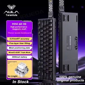 AULA MINI60 HE Wireless Bluetooth 3-Mode Magnetic Switch Keyboard Mechanical High Performance Gaming FPS Low Latency Custom