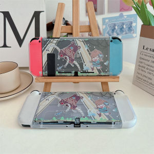 เคสการ์ตูนสำหรับนินเท็นโดสวิตช์ OLED/Switch/Switch Lite เคสป้องกันแยก TPU ลายการ์ตูนป้องกันรอยขีดข่วนเคสนินเท็นโดสวิตช์ OLED/Switch เคส Switch Lite