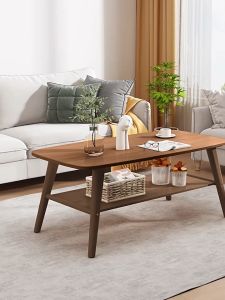 Modern Style Sofa Table 2 layers Coffee Table Tea Desk Center Table Sofa Living Room Center Desk