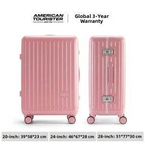 Samsonite New Travel Suitcase Aluminum Frame 20 Inch Check-In Luggage Fashionable Hard Shell ABS PC Material with Lock