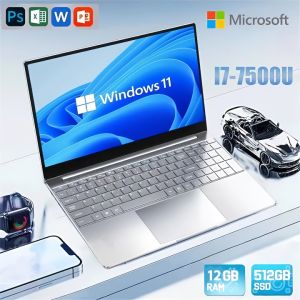 【3-Year-Warranty】2025 Camera Learning Laptops Intel Core i7-7500U 1080P 14.1 Inch Laptop Computer 12GB DDR4 1TB 2TB SSD Notebook WiFi 5