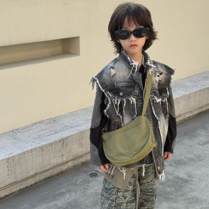 Children's Fashionable Dumpling Shape Shoulder Bag: A Parent-Child Matching Outdoor Handbag