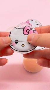 การ์ตูนใหม่น่ารัก Kitty Marshmallow แป้งพัฟ Air Cushion พัฟน้ำขนาดใหญ่หยดน้ำขนาดเล็ก